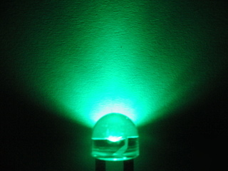 100PCS x 10MM high power green led 9 lumens @150MA 0.5W