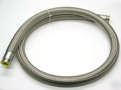 Braided stainless teflon sanitary flexible hose 1Â½