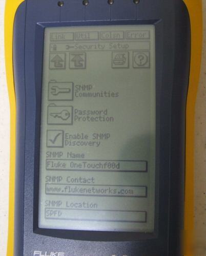 Fluke onetouch seriesii pro xdsl ito network assistant