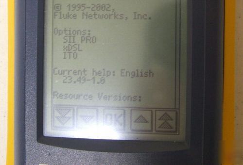 Fluke onetouch seriesii pro xdsl ito network assistant