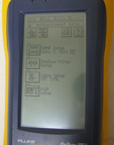 Fluke onetouch seriesii pro xdsl ito network assistant