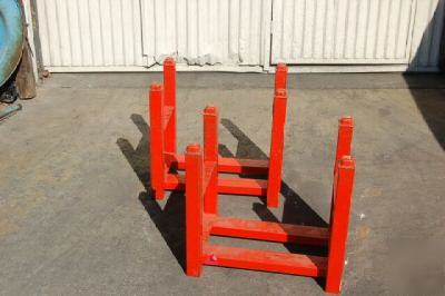 Meco modular bar stock pipe steel stacking rack shelfs