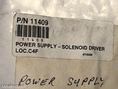 Seymour inst power supply solenoid driver p/n 11409