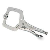 Vise grip locking c-clamp w/swivel pads 4SP