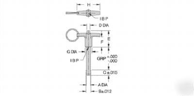 Carr lane 6BLPT2.50 precision alignment ball lock pin 