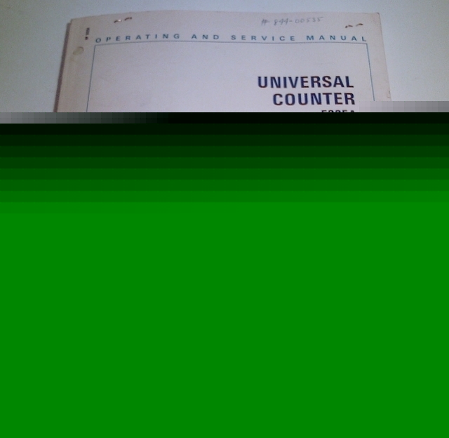 Hp 5325A universal counter *original op./service manual