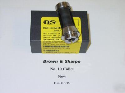 New brown & sharpe no 10 collet 3/16