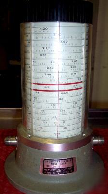 Hp/agilent 536A coaxial direct reading frequency meter