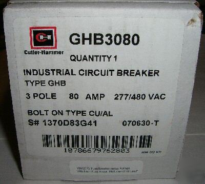 New cutler-hammer GHB3080 in box $69.95 free shipping
