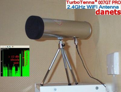 12 dbi turbotenna antenna + 6FT rf cable LMR100A rp-tnc