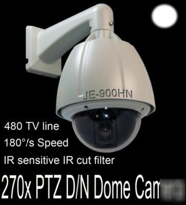 270X sony ccd ptz speed 180/s external d/n dome camera