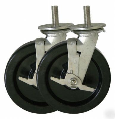 8 x 2 phenolic wheel - swivel stem caster - industrial