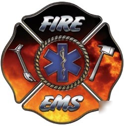 Firefighter decal reflective 4