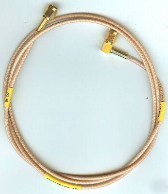 RG316 cable gold ra sma (m) to gold sma (m) 41 inches