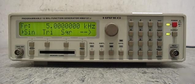 Hameg HM8131-2 programmable 15 mhz function generator 