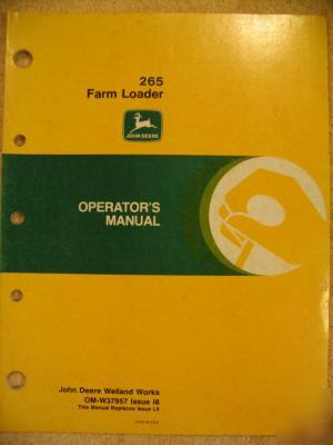 John deere 265 loader 3150 3155 4030 4040 4050 4230