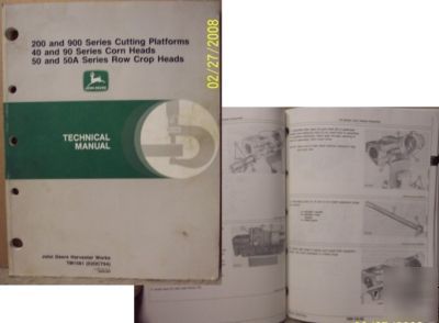 John deere combine heads and platforms technical manual