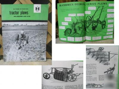 Mccormick deering tractor plows vintage booklet