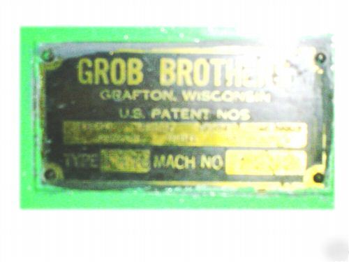 Grob brothers FB18 band filer-labor saving workhorse