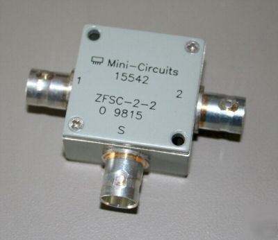 Mini-circuits coax power splitter comb bnc zfsc-2-2