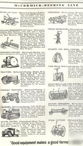 1930's farmall f-12,20,30,tractor plowing adv. catalog 