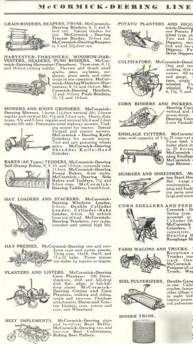 1930's farmall f-12,20,30,tractor plowing adv. catalog 