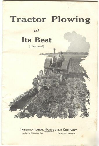 1930's farmall f-12,20,30,tractor plowing adv. catalog 