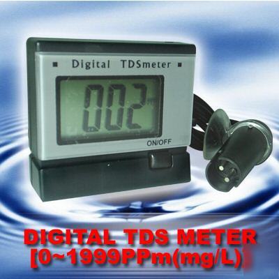 Digital tds meter tester aquarium water + power adaptor