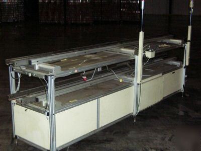Dynapace 2-tier pcb conveyor for test & repair rework