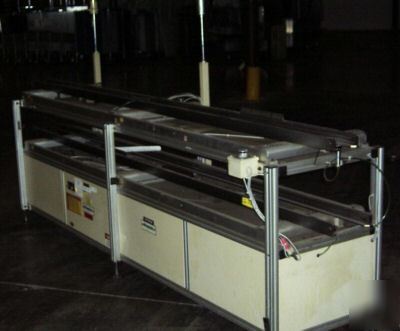 Dynapace 2-tier pcb conveyor for test & repair rework