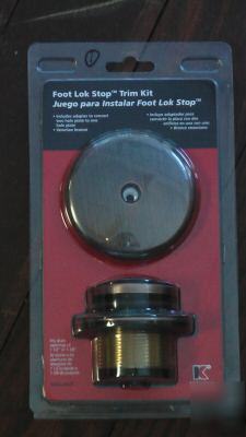 Keeney foot lok stop trim kit - venetian bronze