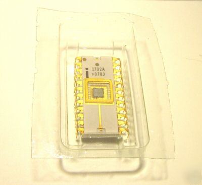 New vintage intel 1702A memory eprom ceramic gold nos
