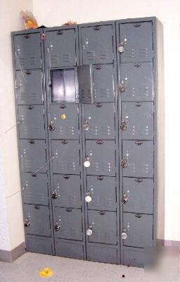 Used lockers set of 60 retail employee backroom school 