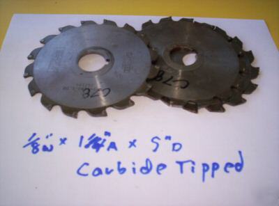 Carbide tipped milling cutters 1/8