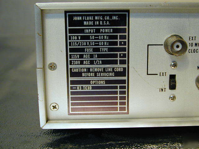 Fluke counter timer 1952 b