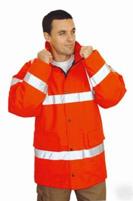 Hi vis orange flexothane breathable jacket - size xl