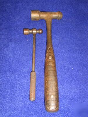 One very old and one small planishing-pien hammers