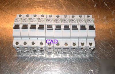 Moeller fazn C1 1 amp circuit breakers qty 10
