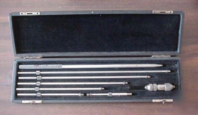 Vintage millers falls # 1218 inside micrometer set 8 pc