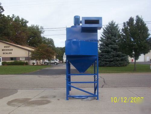 4900 cfm, 10 hp, nine cartridge, dust collector