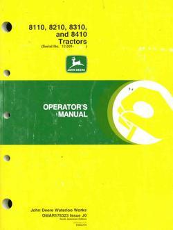 John deere operators manual 8110 8210 8410 tractors vg