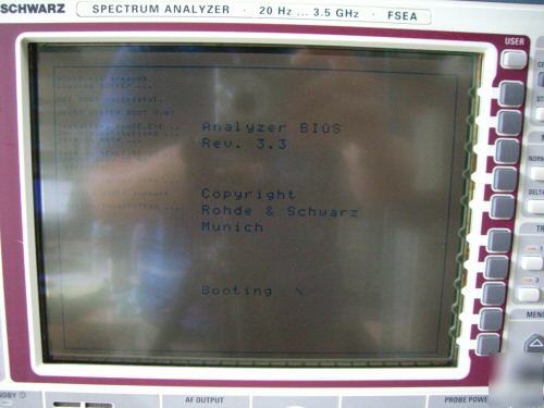 Rohde & schwarz FSEA30 spectrum analyzer, 3.5 ghz 