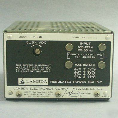 Used lambda lm B5 5-volt linear power supply