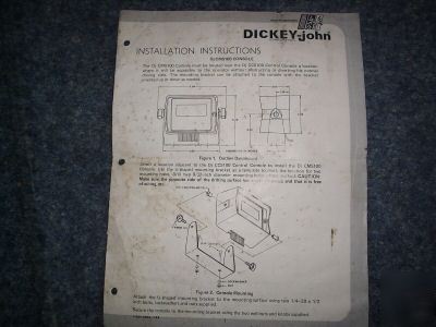Dickie-john CMS100 & CCS100 spray controlers