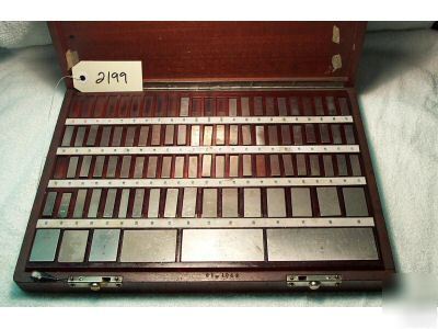 79 pc. rectangular gage block set hss grade 3