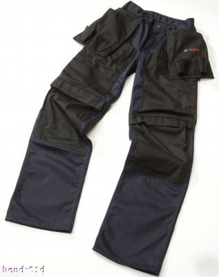 Bosch workwear mens work trousers + holsters 40