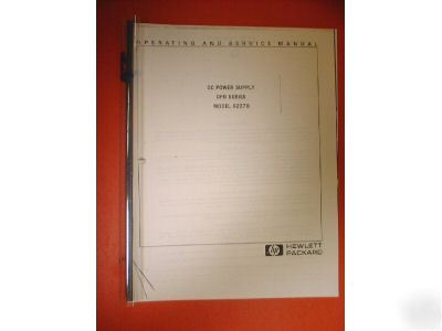 Hp 6227B dc power supply dpb series op/svc manual