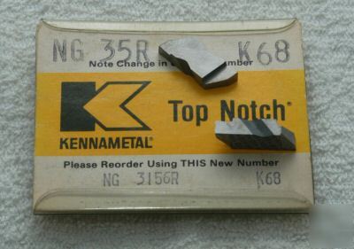 Kennametal ng 3156R K68 top notch 5PC carbide ins