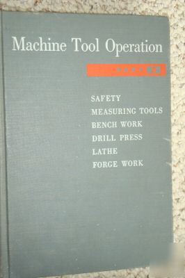 Machine tool operation - part i, 1953 - reference book