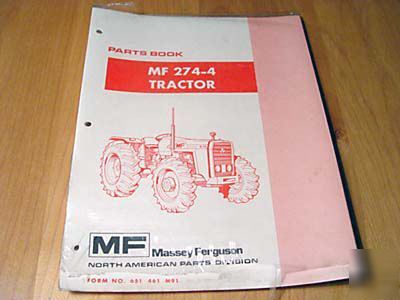New massey ferguson MF274-4 parts manual - oem mf 274 w